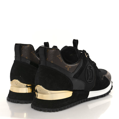 Louis Vuitton Suede Monogram Run Away Sneakers 39.5 Black 4 of 8