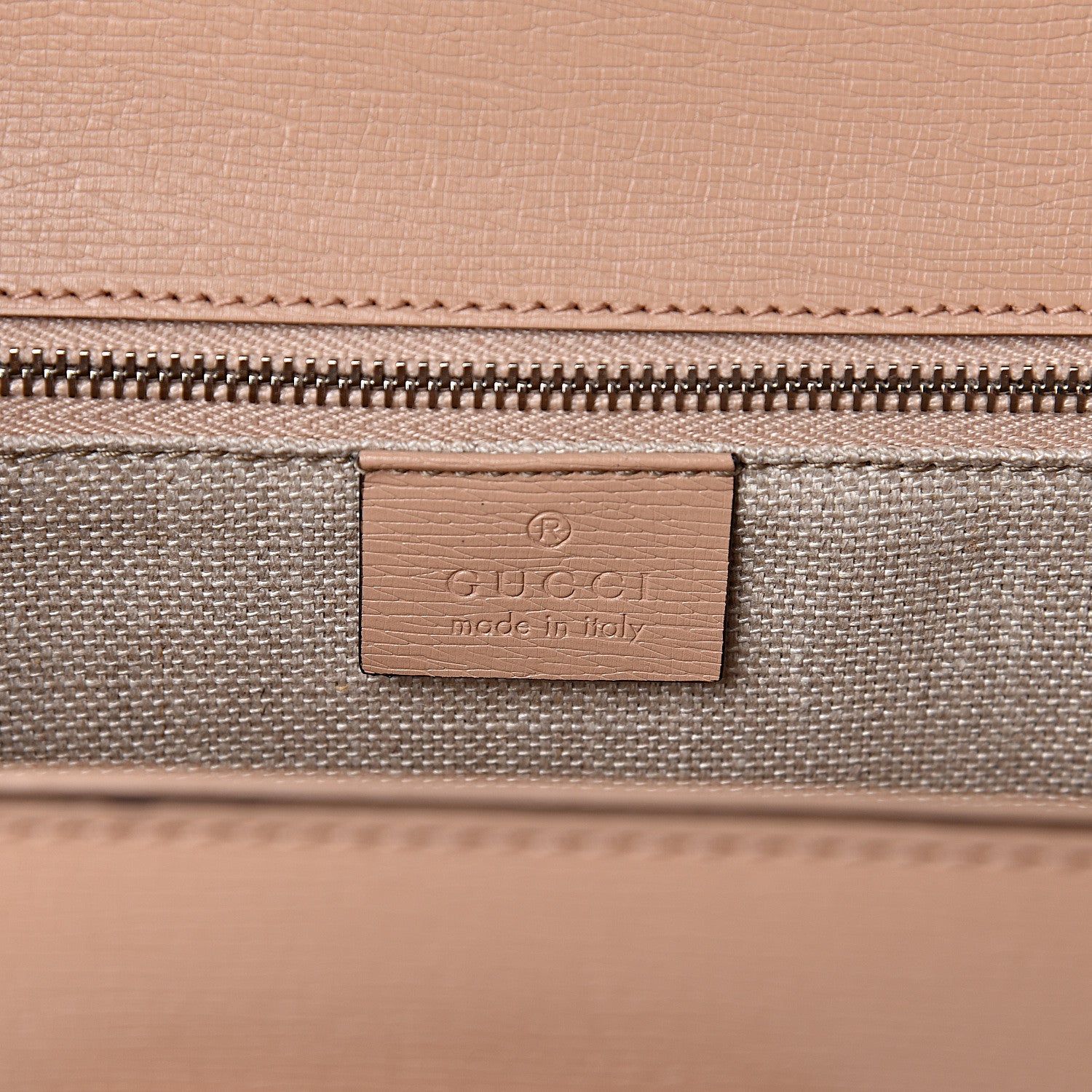 Gucci Shangai Calfskin Small Classic Bamboo Top Handle Bag Pink Apricot 6 of 11