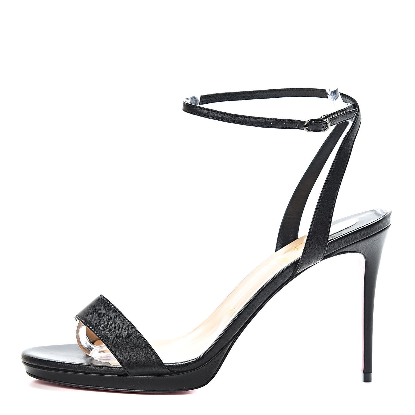 Nappa Loubi Queen 100 Sandals 40 Black