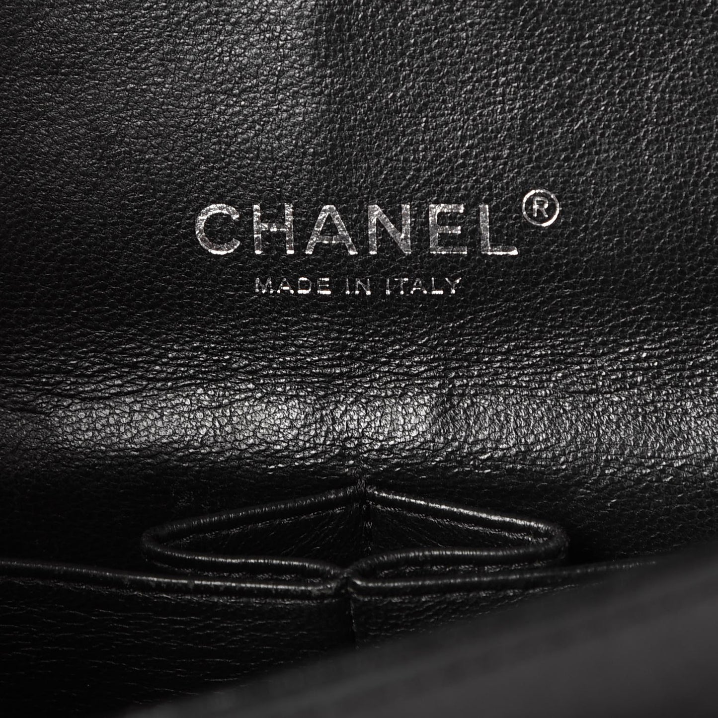 Patent Quilted Maxi Double Flap Black