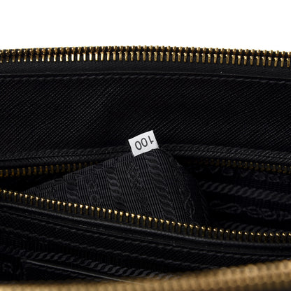 Prada Saffiano Medium Galleria Double Zip Tote Black 9 of 12