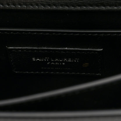 Saint Laurent Calfskin Medium Monogram Sunset Black 6 of 9