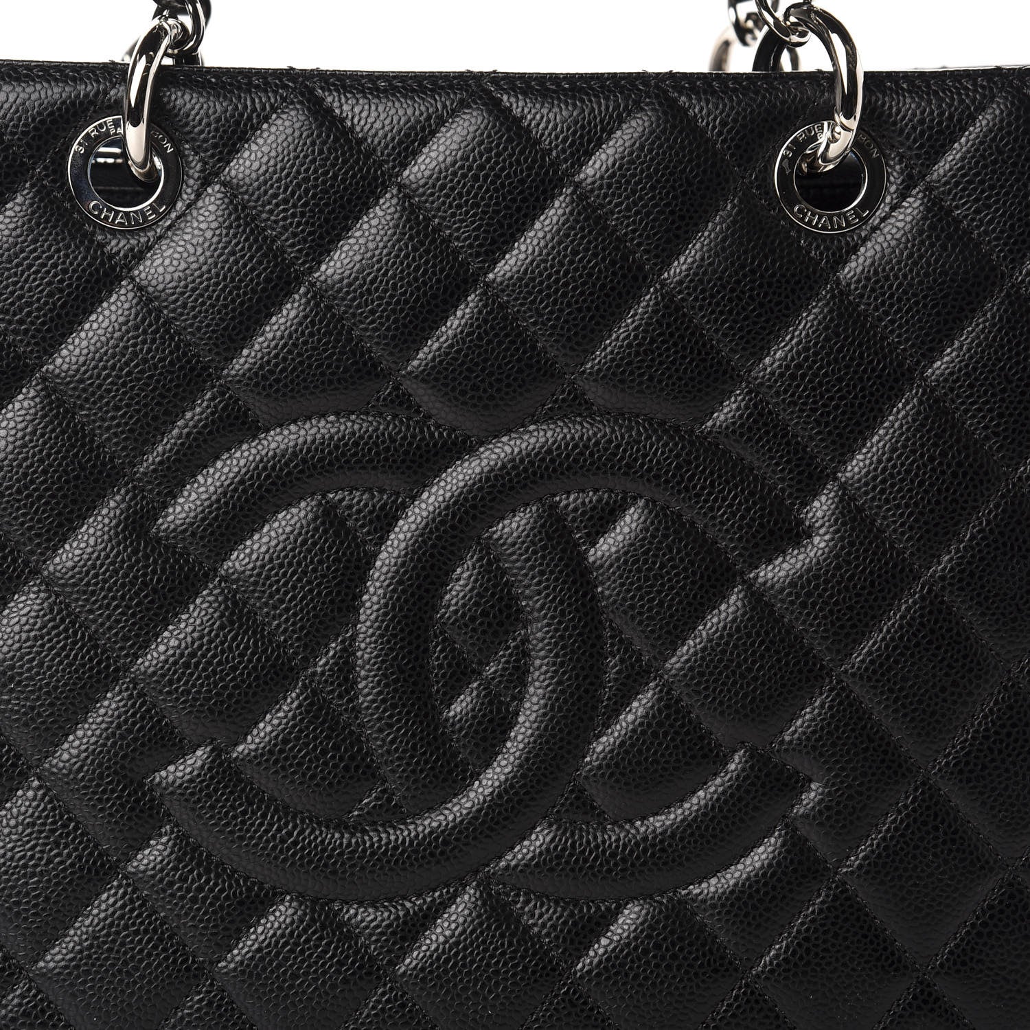 Chanel Caviar Quilted Grand Shopping Tote GST Black 10 of 11