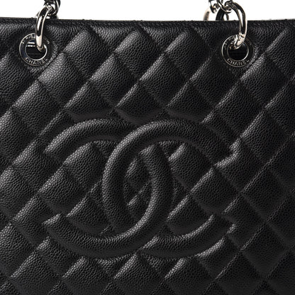 Chanel Caviar Quilted Grand Shopping Tote GST Black 10 of 11