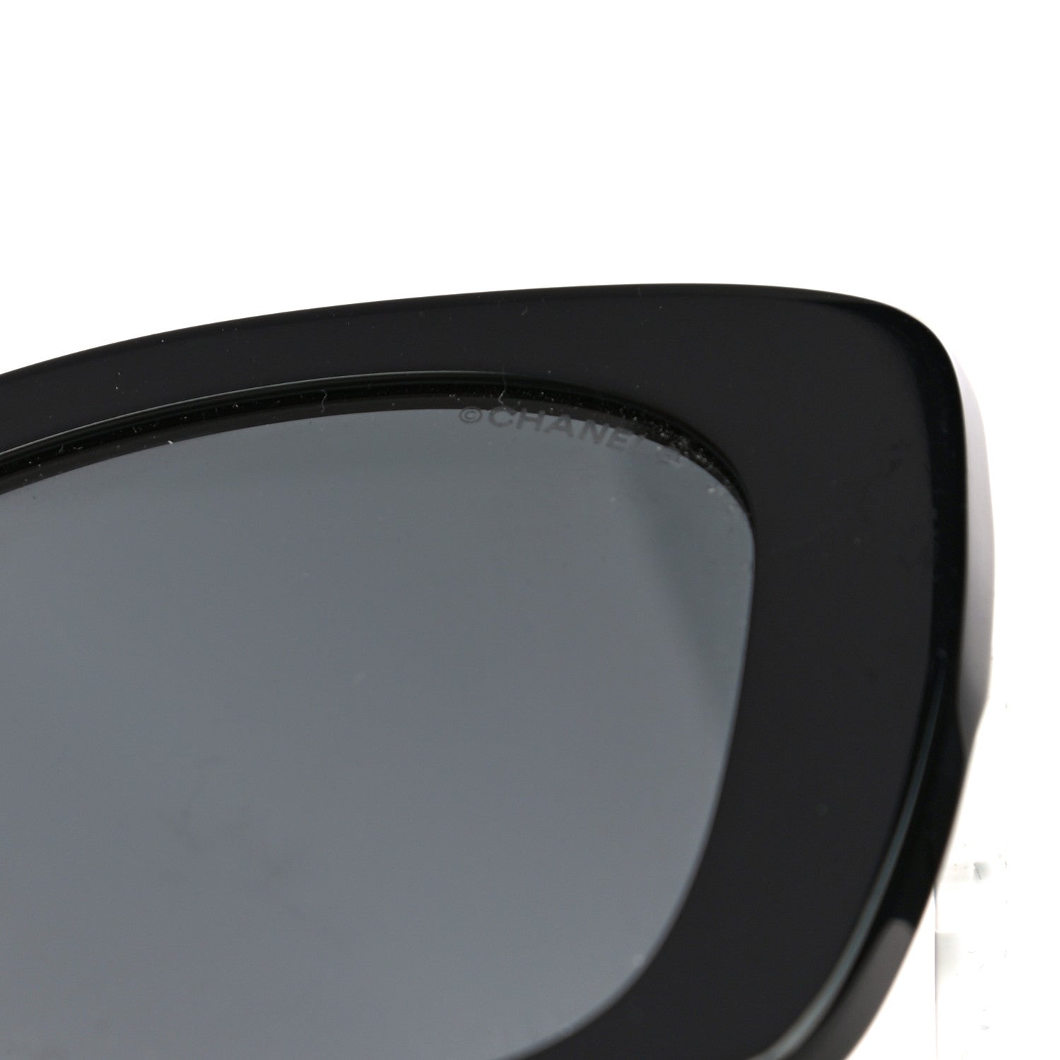 Chanel Acetate Strass Square Sunglasses 5422-B-A Black White 8 of 11