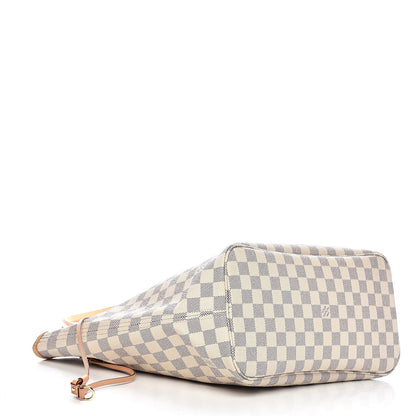 Louis Vuitton Damier Azur Neo Neverfull MM Rose Ballerine 4 of 11