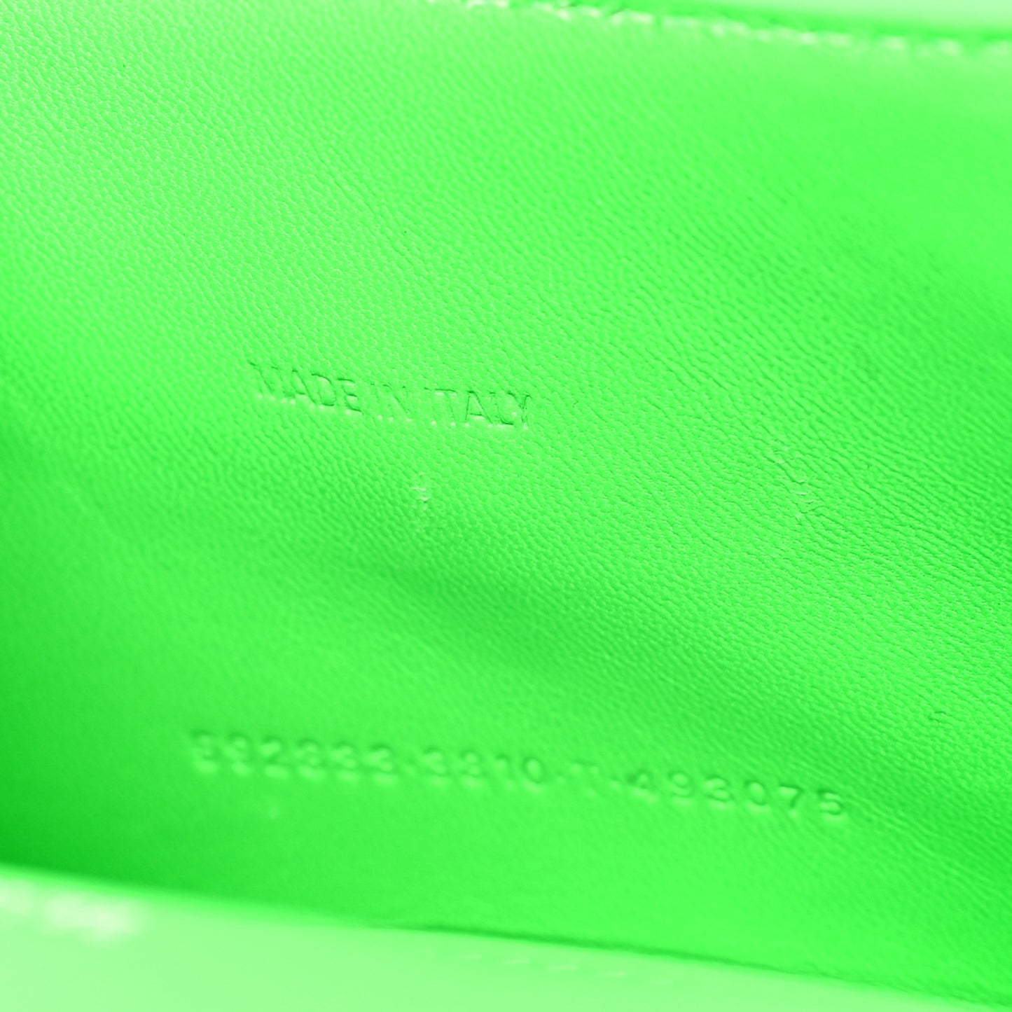 Shiny Calfskin Crocodile Embossed Hourglass Top Handle Bag XS Fluo Green