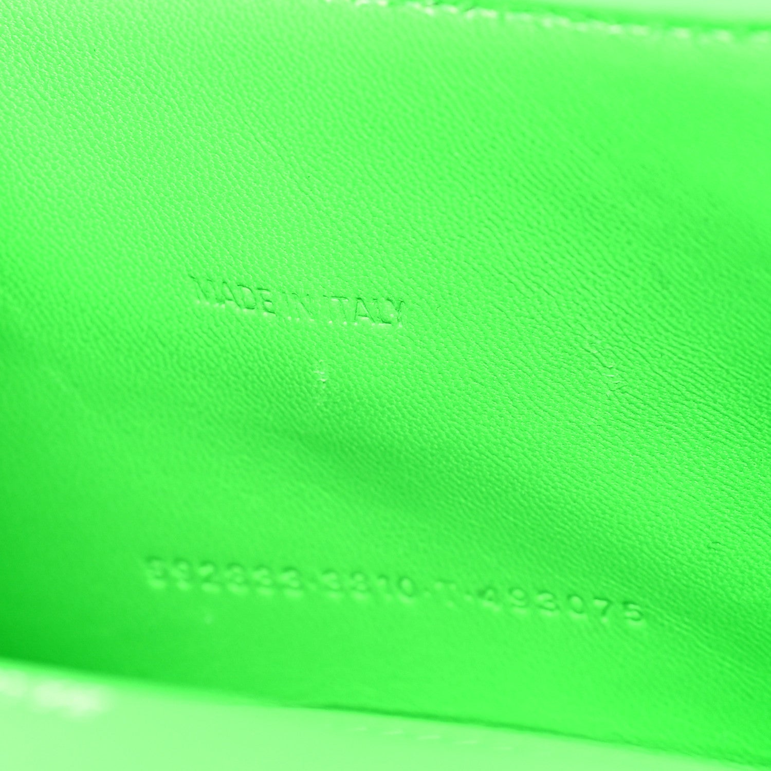 Balenciaga Shiny Calfskin Crocodile Embossed Hourglass Top Handle Bag XS Fluo Green 7 of 9