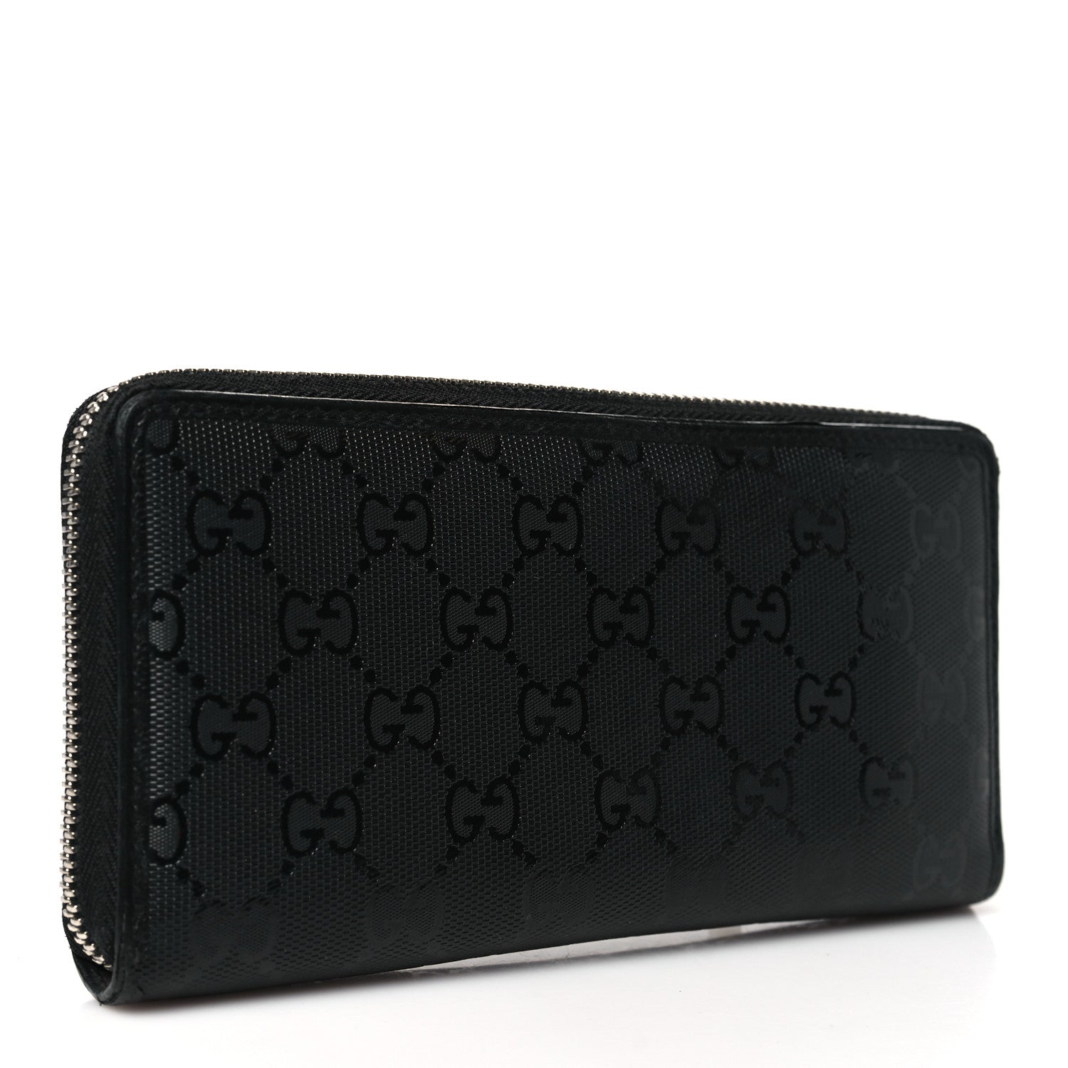 Gucci Imprime Monogram GG Pierce Zip Around Wallet Black 3 of 9
