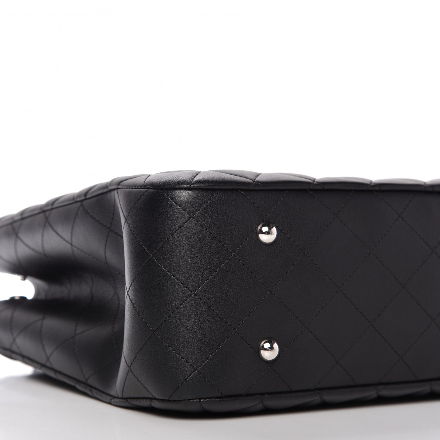 Chanel Calfskin Quilted Large CC Shopping Tote Black 11 of 19