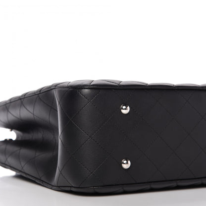 Chanel Calfskin Quilted Large CC Shopping Tote Black 11 of 19