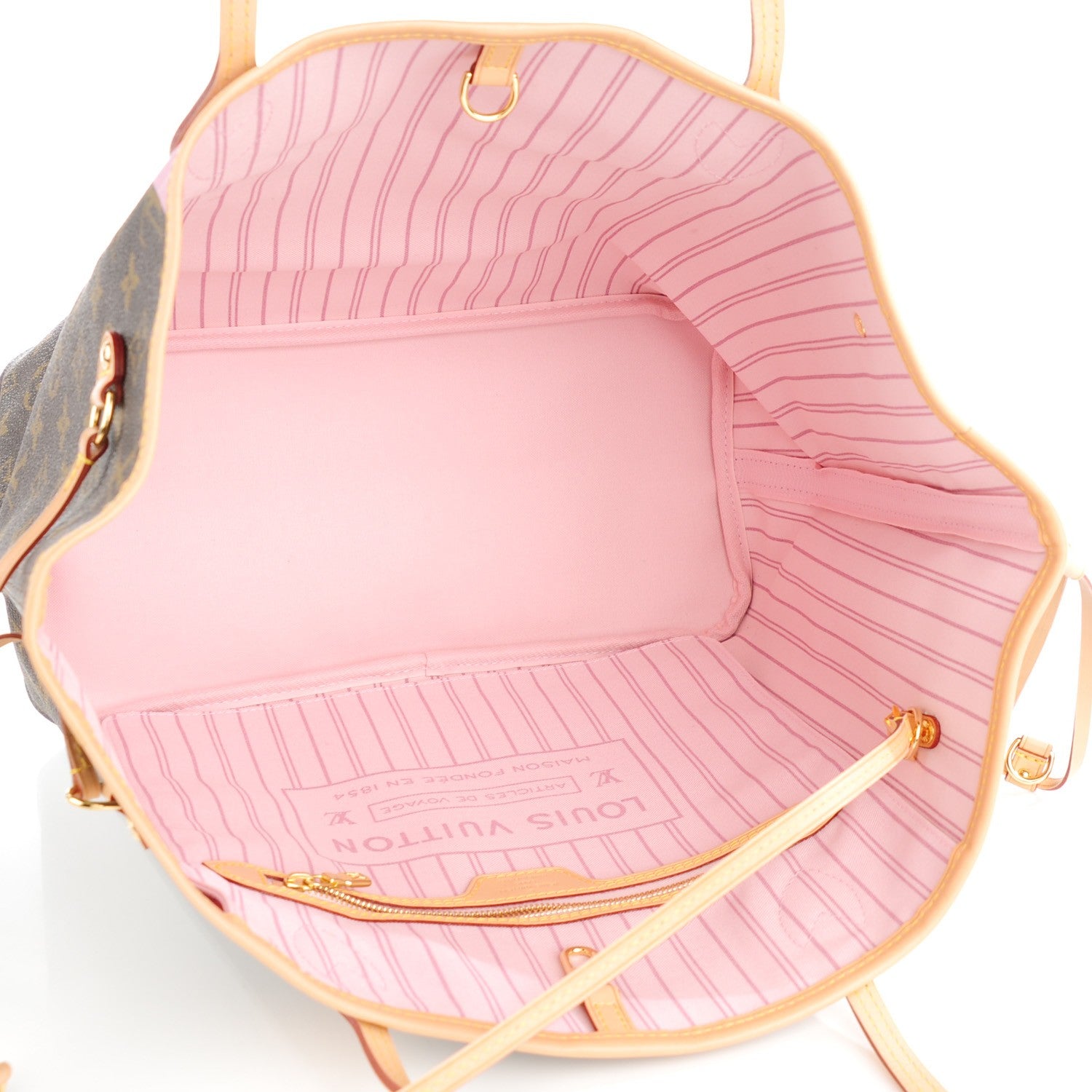 Louis Vuitton Monogram Capri V Neverfull MM Rose Ballerine 5 of 7