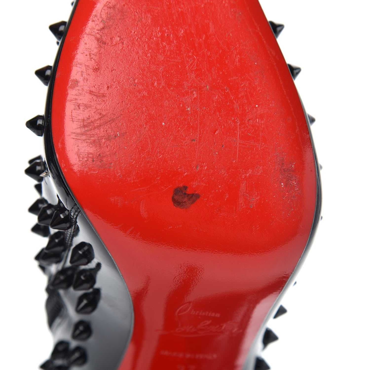 Christian Louboutin Patent Snakilta 120 Booties 37 Black 7 of 8