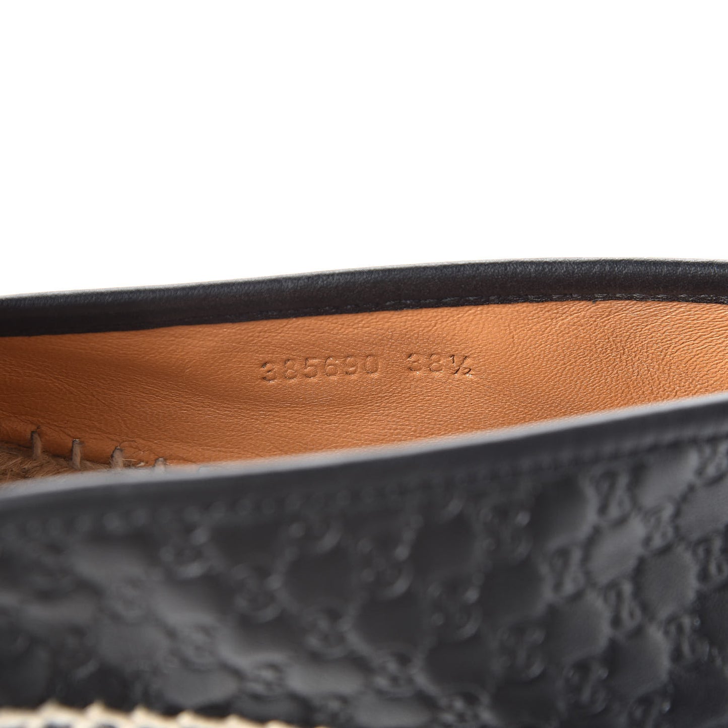 Guccissima Signature Espadrilles 38.5 Black
