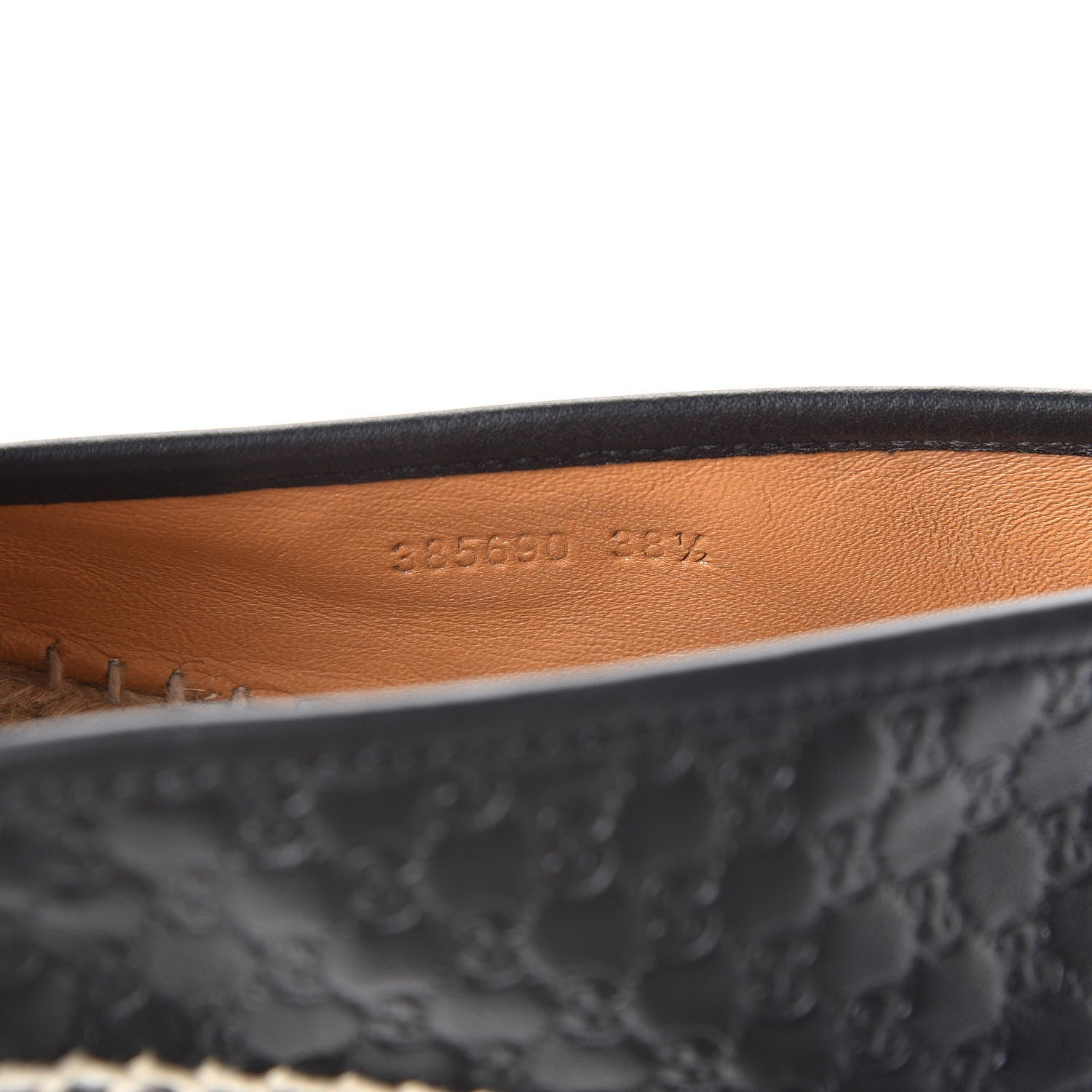 Gucci Guccissima Signature Espadrilles 38.5 Black 11 of 11
