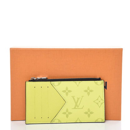 Louis Vuitton Monogram Taiga Coin Card Holder Yellow 8 of 8