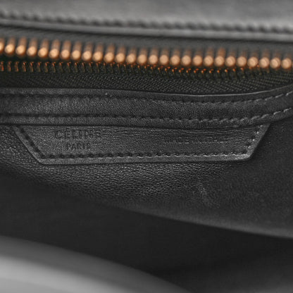 Celine Smooth Calfskin Multicolor Double Stitching Micro Luggage Black 6 of 8