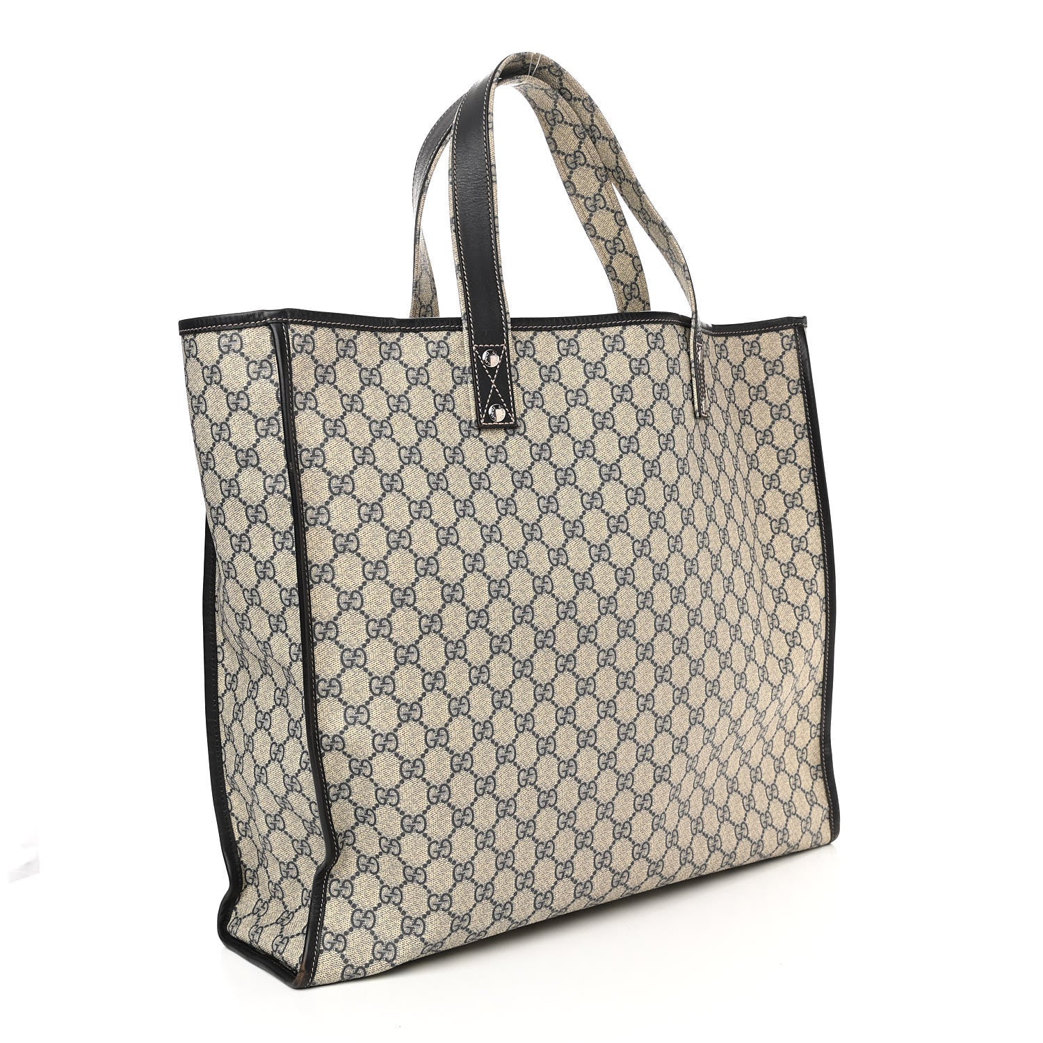 Gucci GG Plus Monogram Large Signature Web Loop Tote Black 3 of 14