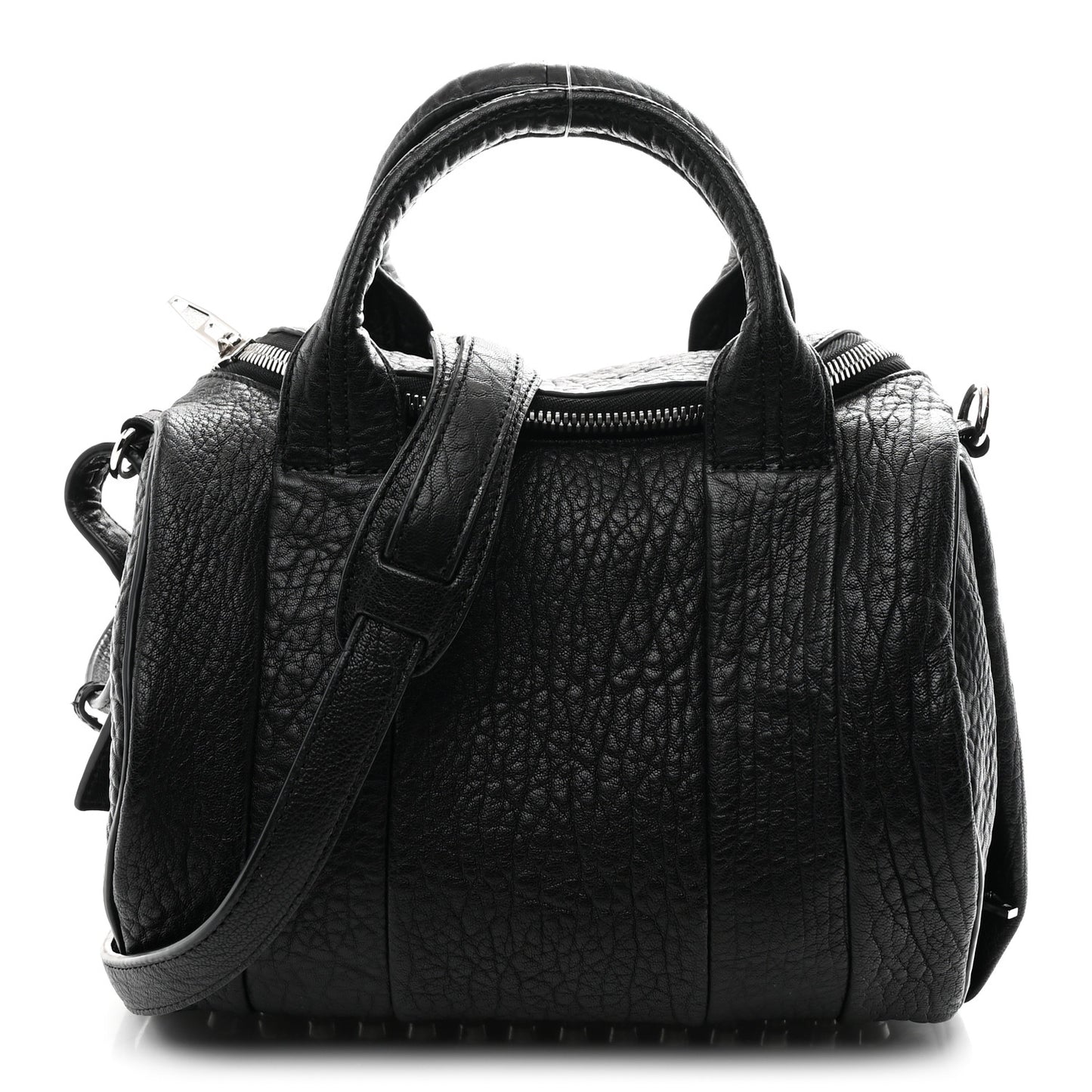 Pebbled Lambskin Rockie Black Rhodium Hardware