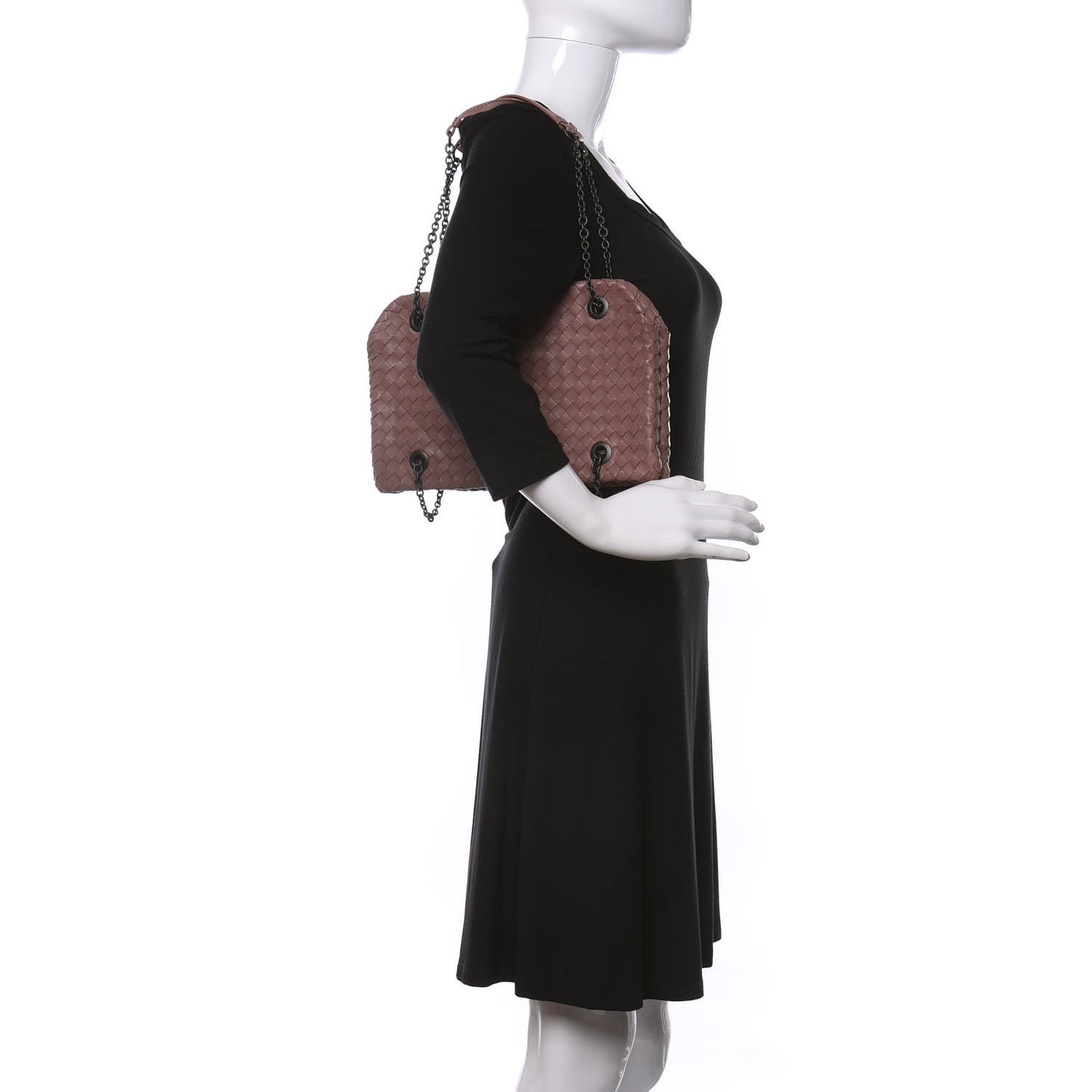 Nappa Intrecciato Duo Dusty Rose