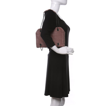 Bottega Veneta Nappa Intrecciato Duo Dusty Rose 2 of 8