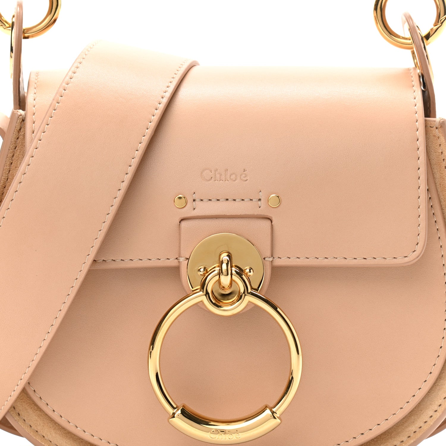 Chloe Calfskin Small Tess Bag Biscuit Pink 7 of 9