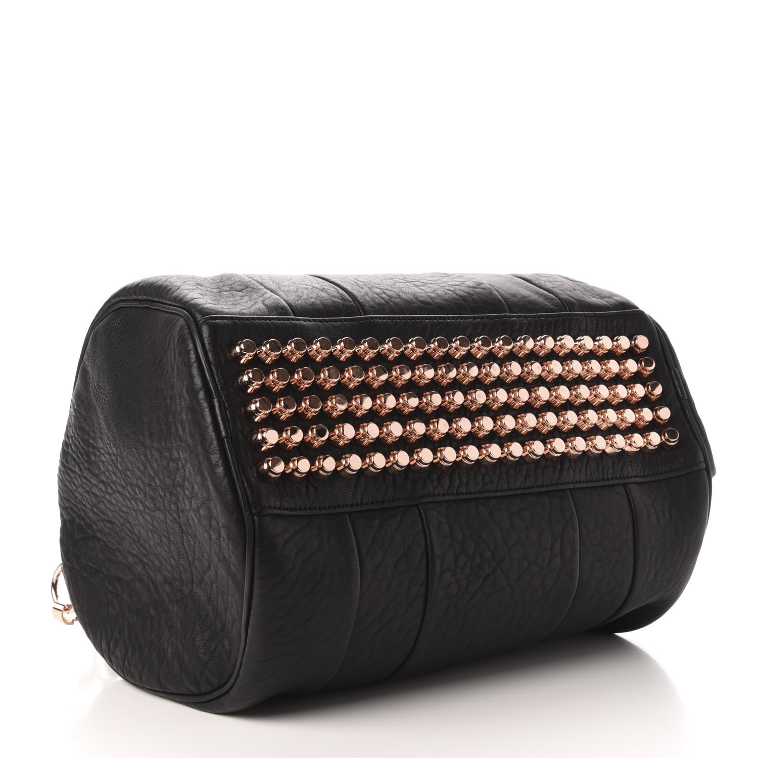 Alexander Wang Pebbled Lambskin Rocco Black Rose Gold Hardware 5 of 10