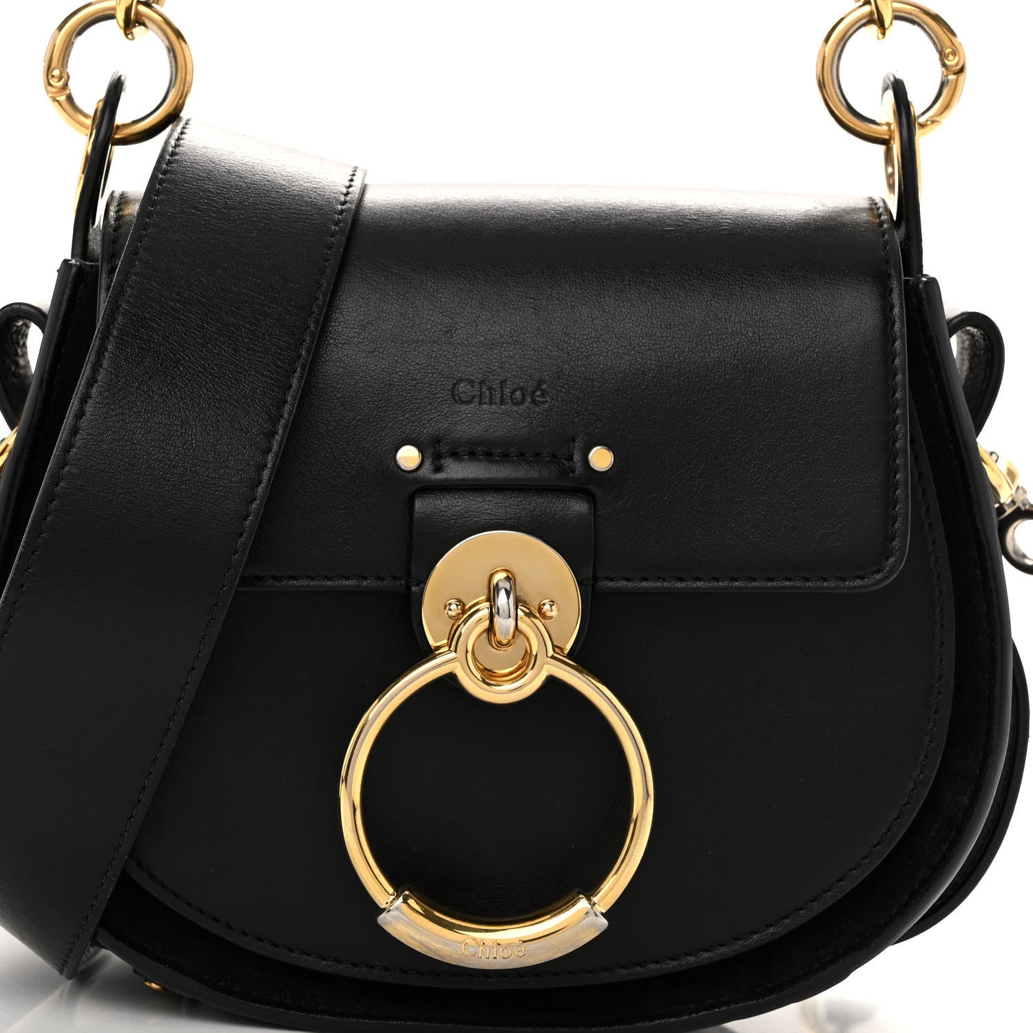 Chloe Calfskin Small Tess Bag Black 7 of 9