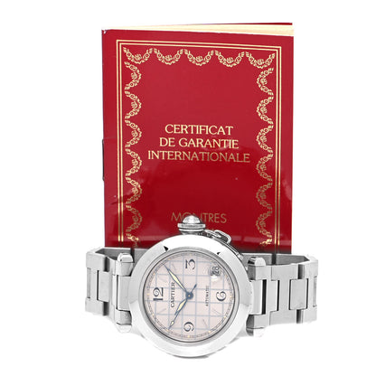 Cartier Stainless Steel 35mm Pasha C Automatic Watch Salmon 5 of 5