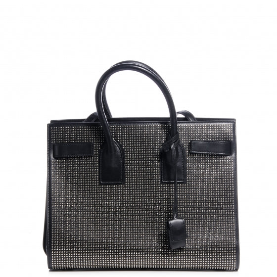 Calfskin Studded Sac De Jour Small Black