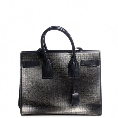 Saint Laurent Calfskin Studded Sac De Jour Small Black 1 of 8