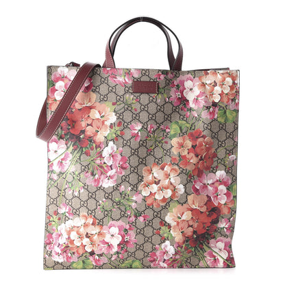Gucci Soft GG Supreme Monogram Blooms Vertical Tote Beige Multicolor Dry Rose 1 of 13