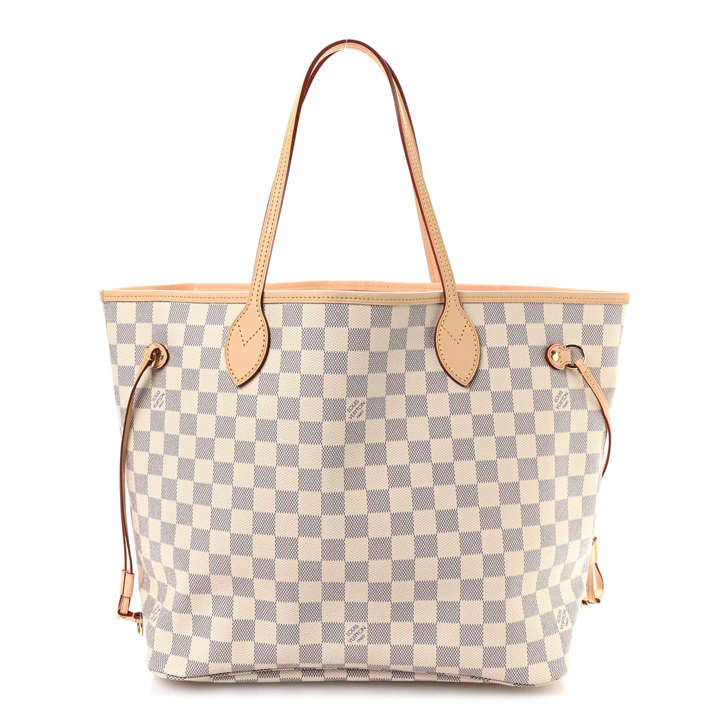 Damier Azur Neo Neverfull MM Rose Ballerine