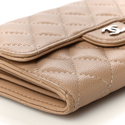 Chanel Caviar Quilted Medium Flap Wallet Beige 10 of 12