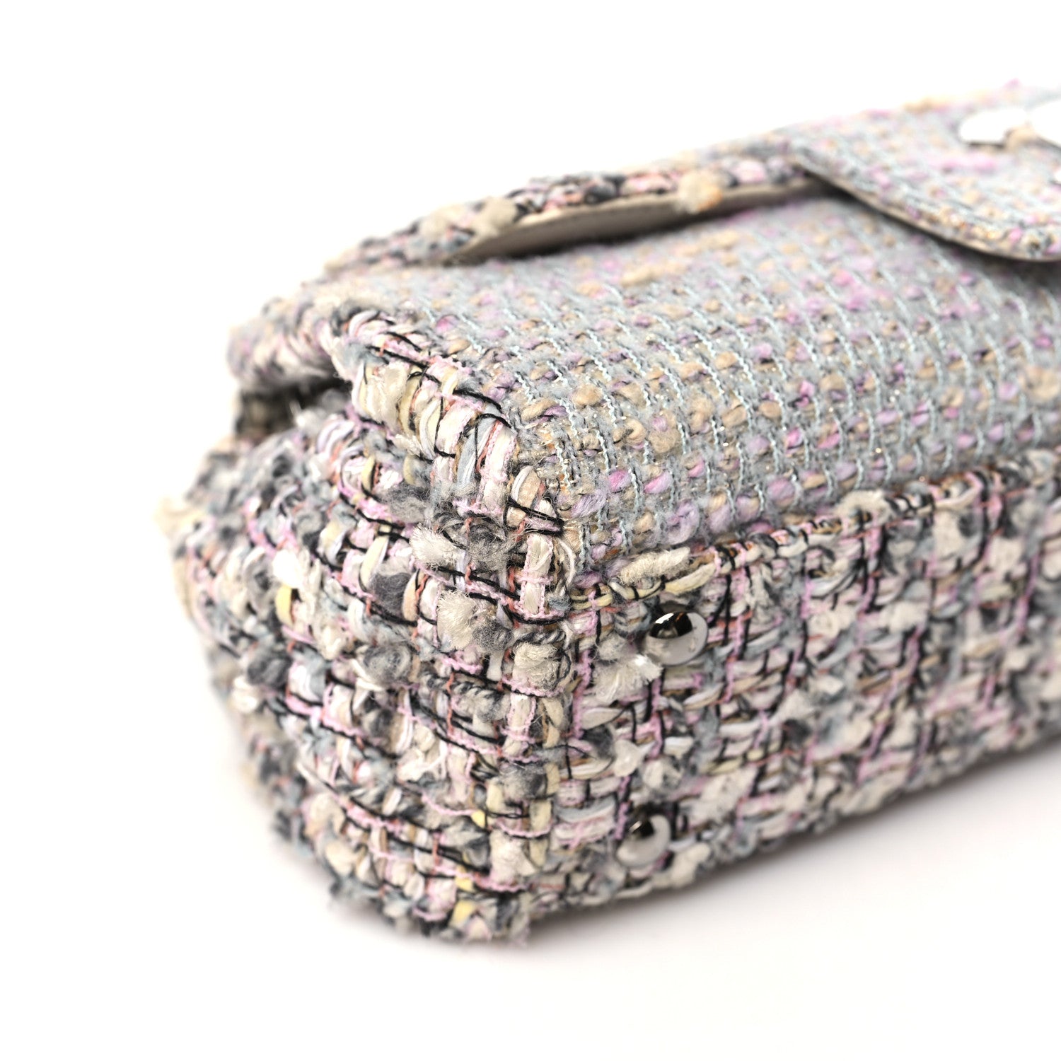 Chanel Tweed Medium Fantasy Flap Grey 9 of 12