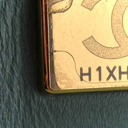 Chanel Caviar Quilted Maxi Double Flap Light Blue 8 of 11