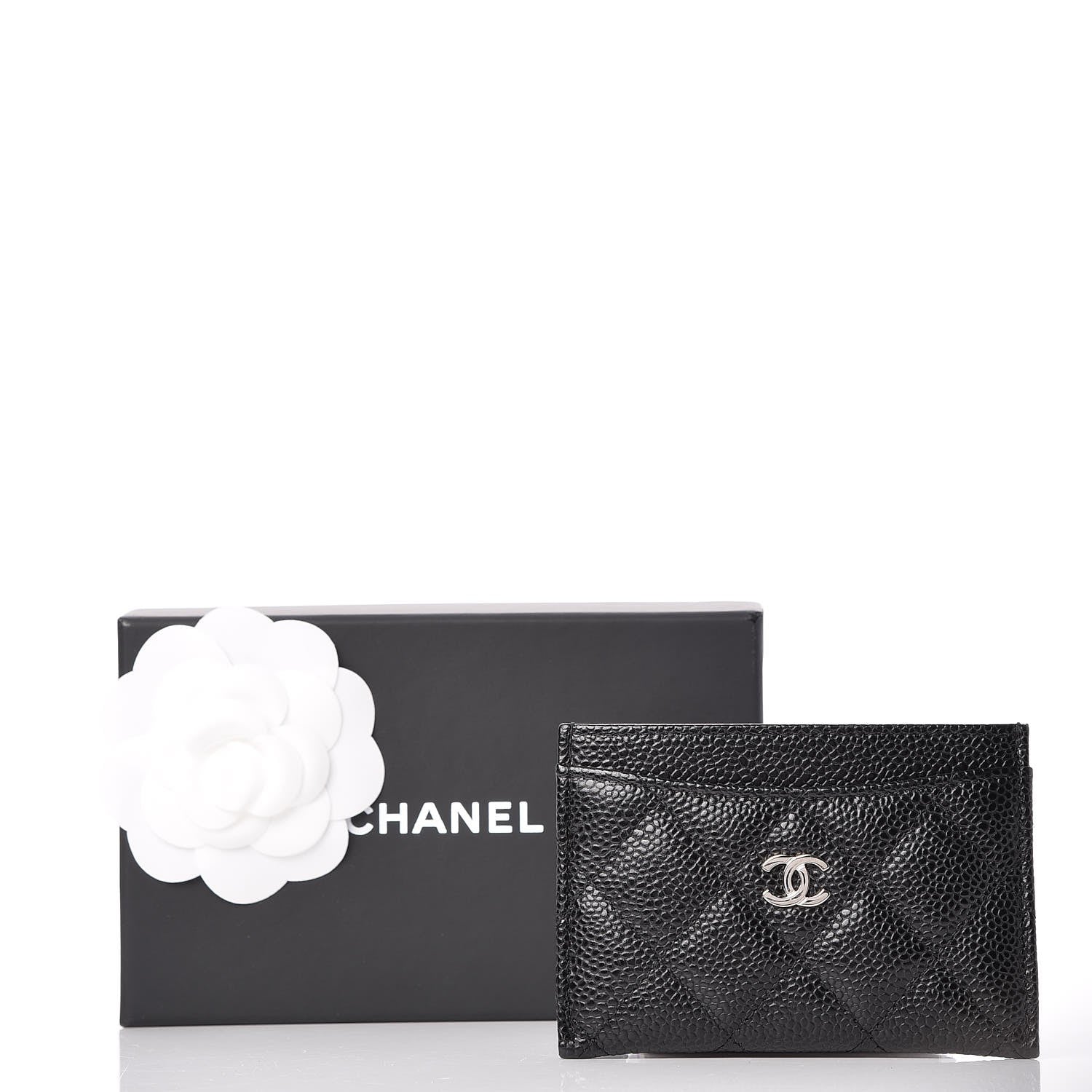 Chanel Caviar Quilted Card Holder Black 9 of 9