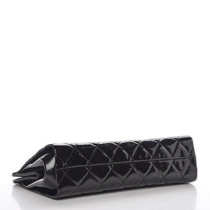 Chanel Patent CC Quilted Timeless Clutch Black 4 of 7