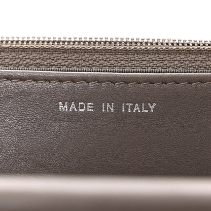 Chanel Calfskin Resin Stitched Wallet On Chain WOC Grey 7 of 13