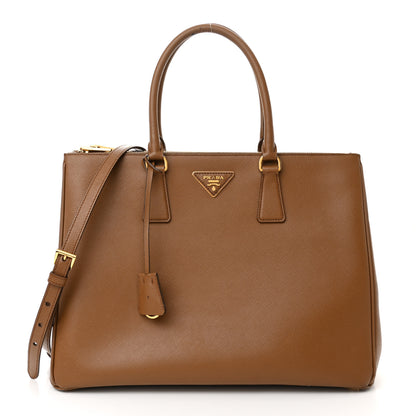 Prada Saffiano Large Galleria Double Zip Tote Cannella 1 of 21