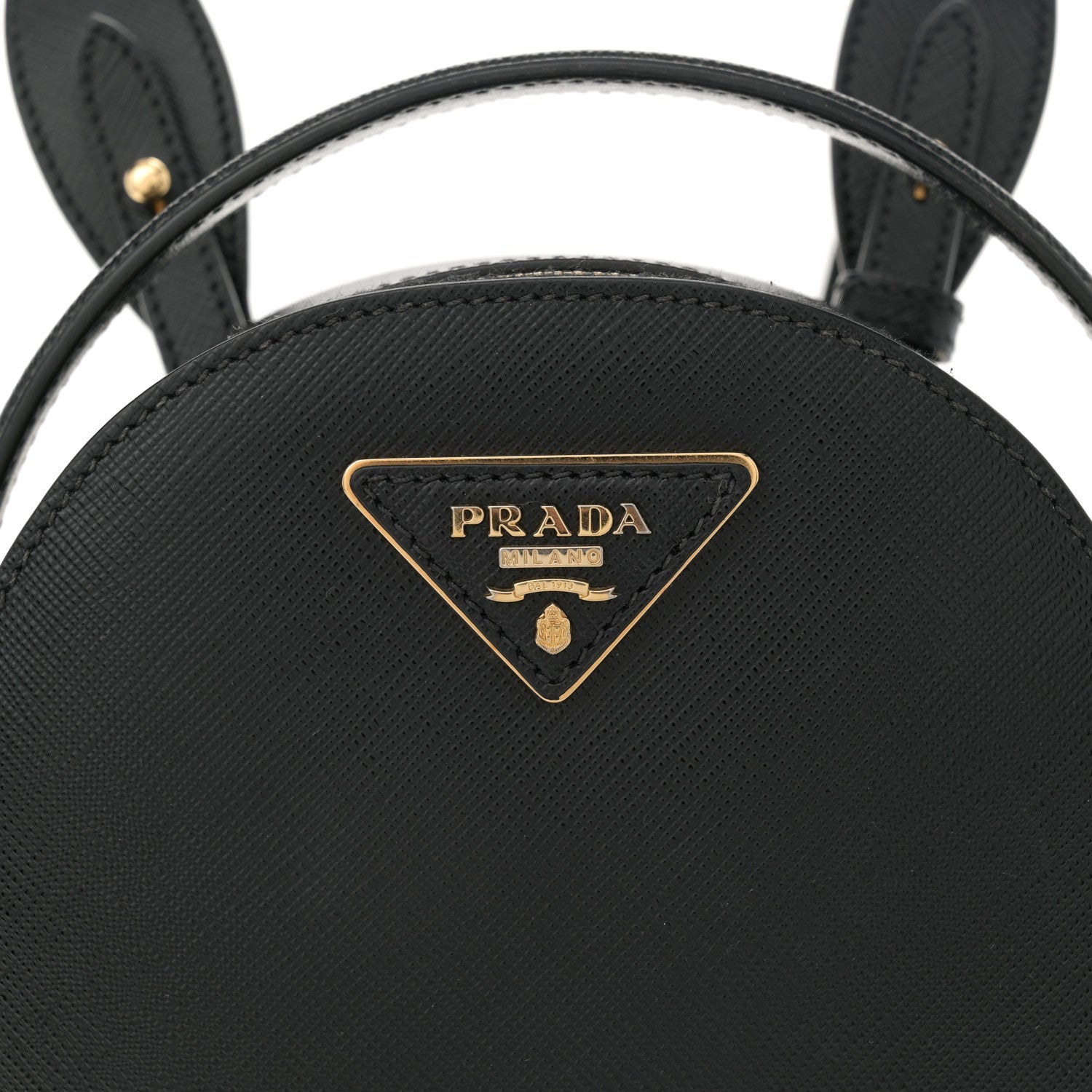 Prada Saffiano Lux Mini Odette Backpack Black 7 of 10