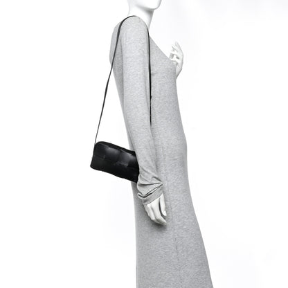 Bottega Veneta Lambskin Maxi Intreccio Cassette Phone Pouch Crossbody Bag Black 2 of 9