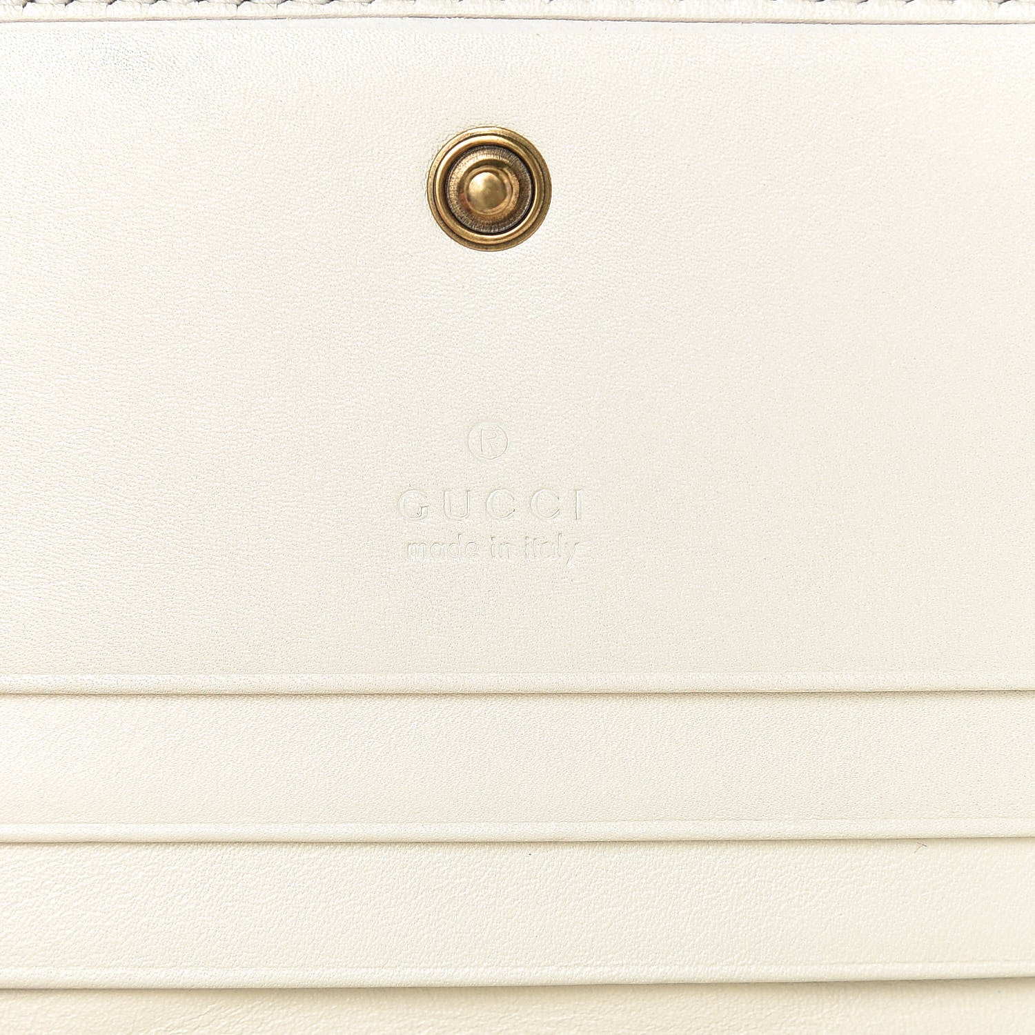 Gucci Calfskin Matelasse GG Marmont Card Case White 6 of 7