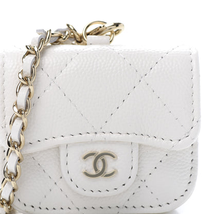 Chanel Caviar Quilted Airpods Pro Case White 11 of 12