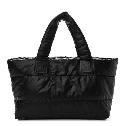 Chanel Nylon Quilted Coco Cocoon Reversible Tote Black 1 of 11