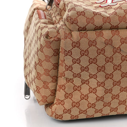 Gucci X MLB GG Monogram LA Dodgers Large Backpack Beige Ruggine Ivory 11 of 12