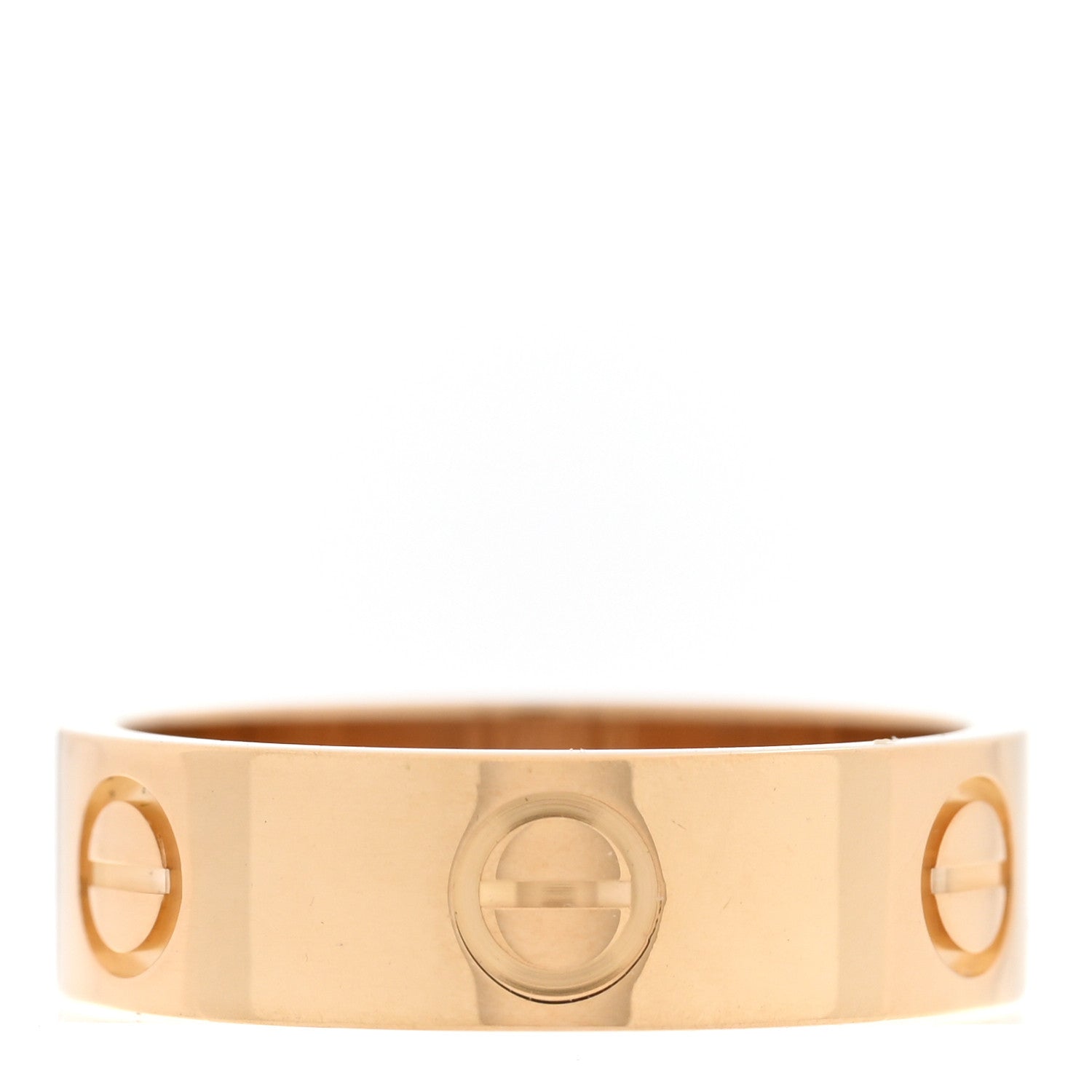 Cartier 18K Yellow Gold 5.5mm LOVE Ring 53 6.5 3 of 5