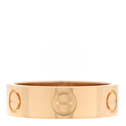 Cartier 18K Yellow Gold 5.5mm LOVE Ring 53 6.5 3 of 5