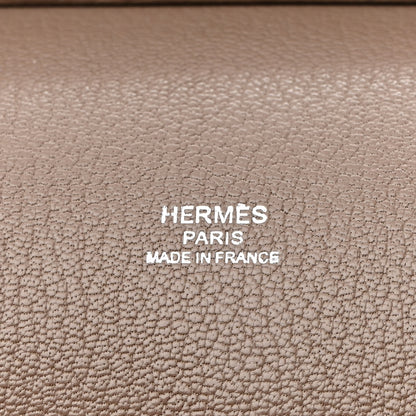 Hermes Taurillon Clemence Jypsiere 28 Etoupe 6 of 9