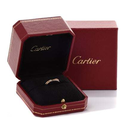 Cartier 18K Pink Yellow White Gold Extra Small Trinity Ring 51 5.75 5 of 5